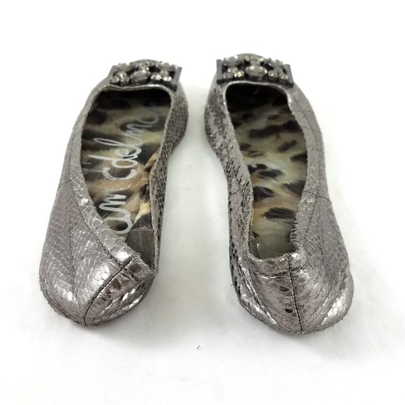Sam Edelman Caper Metallic Ballet Flats Rhinestone - Picture 4 of 6